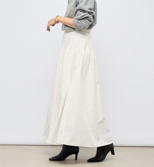 NOLLEY'S sophi「ウォッシャブルメモリータフタロングスカート」|スカート|