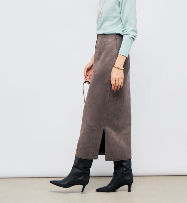 NOLLEY'S sophi「ウォッシャブルスエードダンボールタイトスカート」|タイト|