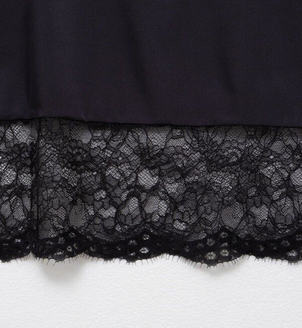 NOLLEY'S「ウォッシャブル裾レース2WAYオトナサテンブラウス」|シャツ・ブラウス|