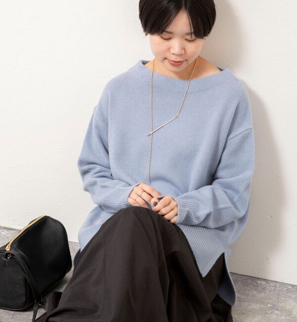 NOLLEY'S「ウールナイロンロング丈プルオーバー」|ニット・セーター|