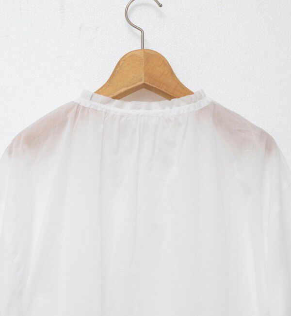 NOLLEY'S「ウォッシャブルシアーコットンフリル襟ブラウス」|シャツ・ブラウス|