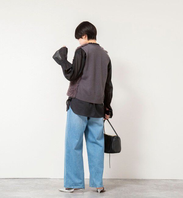 NOLLEY'S「ウォッシャブルシアーコットンフリル襟ブラウス」|シャツ・ブラウス|