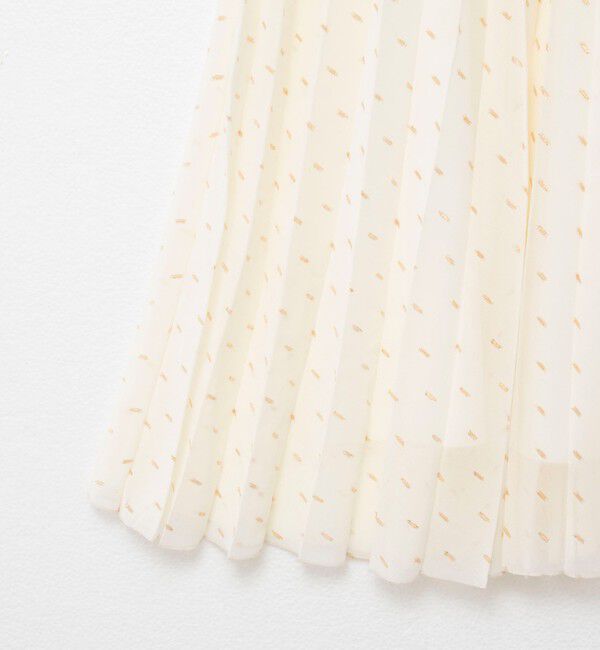 NOLLEY'S「ウォッシャブルラメカットドビープリーツスカート」|スカート|