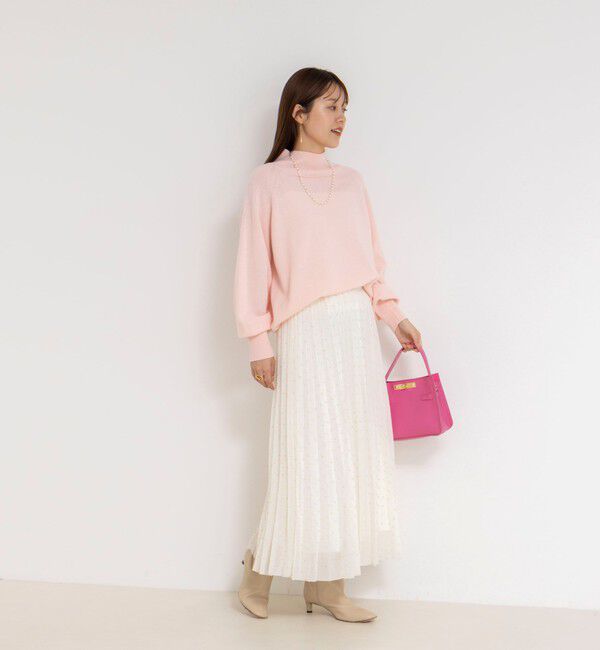 NOLLEY'S「ウォッシャブルラメカットドビープリーツスカート」|スカート|