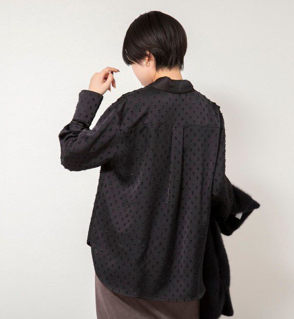 NOLLEY'S sophi「ウォッシャブルサテンドビーボウタイブラウス」|シャツ・ブラウス|