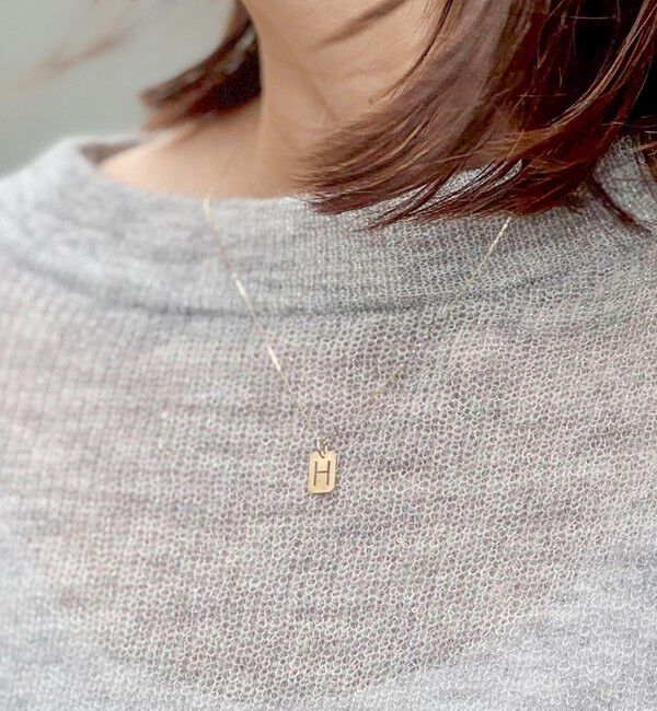 grace grace「【grace grace/グラスグラス】10KイニシャルプレートNL-H」|ネックレス|