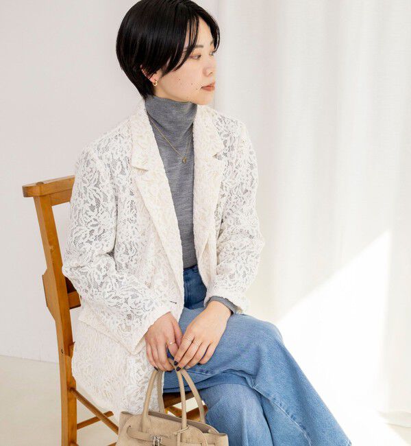 NOLLEY'S sophi「モールレースジャケット」|テーラードジャケット|