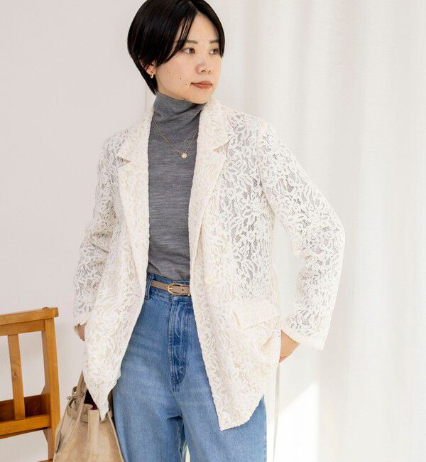 NOLLEY'S sophi「モールレースジャケット」|テーラードジャケット|
