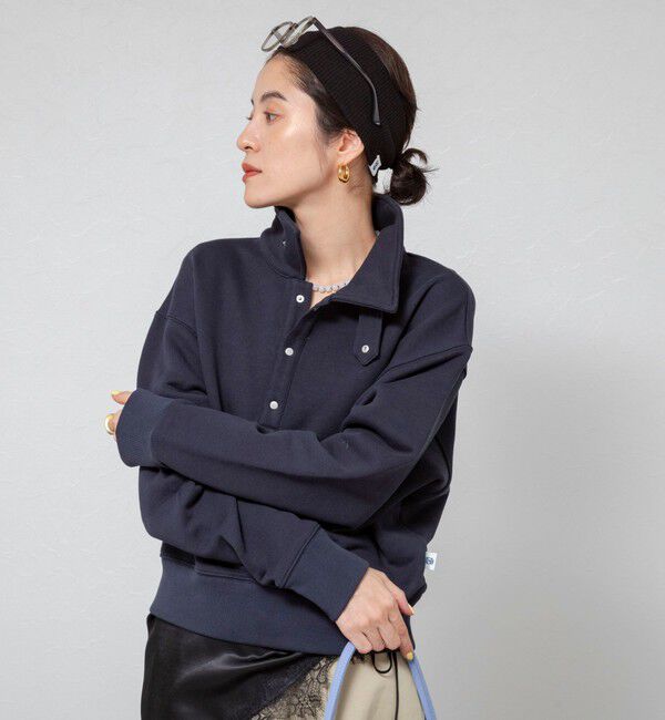 MAQWEL「【MAQWEL/マクウェル】ウォッシャブルスタンドネックスウェット」|スウェット・ジャージ|