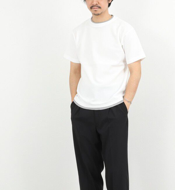 NOLLEY'S goodman「ケーブルニットダブルカラーTee 26SS」|Tシャツ・カットソー|