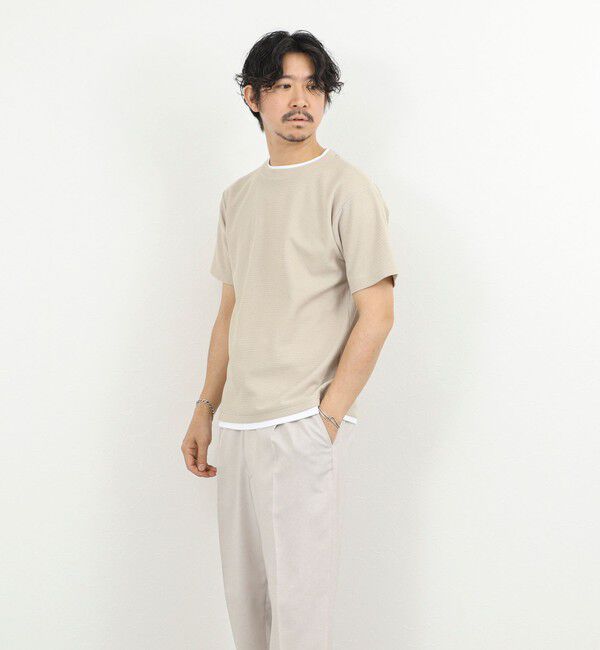 NOLLEY'S goodman「ケーブルニットダブルカラーTee 26SS」|Tシャツ・カットソー|