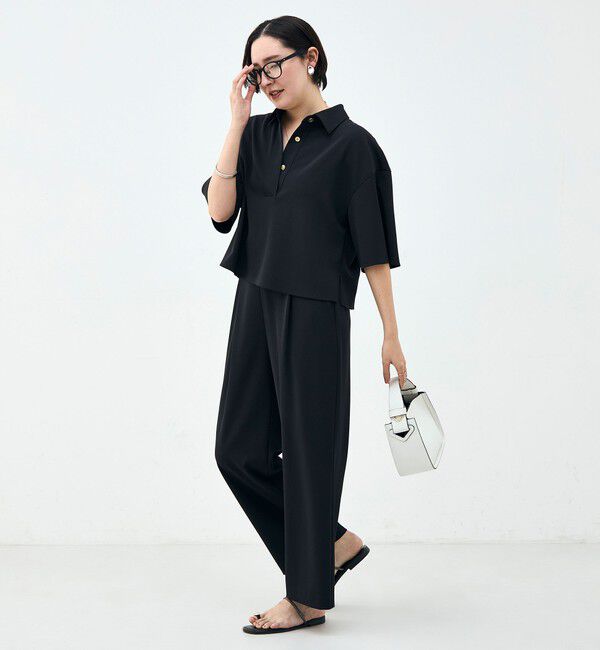 NOLLEY'S「《セットアップ対応》ウォッシャブルイージーツイルセミワイドパンツ」|その他|