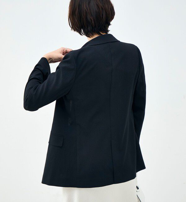NOLLEY'S「ウォッシャブル麻調スラブWジャケット」|テーラードジャケット|