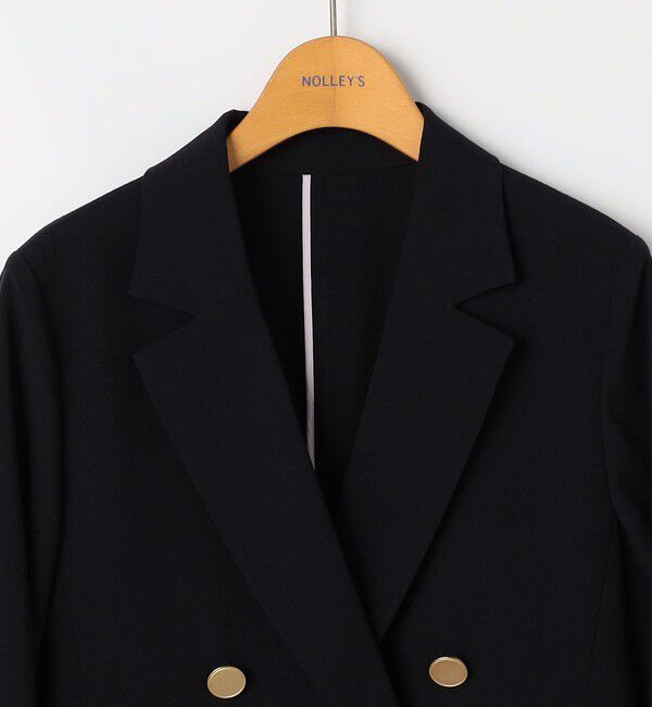 NOLLEY'S「ウォッシャブル麻調スラブWジャケット」|テーラードジャケット|