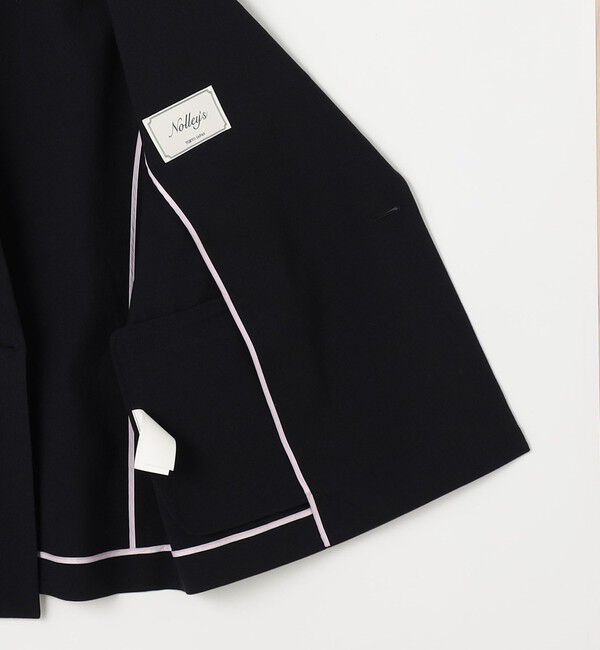 NOLLEY'S「ウォッシャブル麻調スラブWジャケット」|テーラードジャケット|