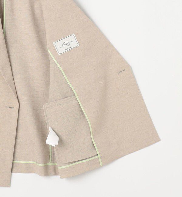 NOLLEY'S「ウォッシャブル麻調スラブWジャケット」|テーラードジャケット|