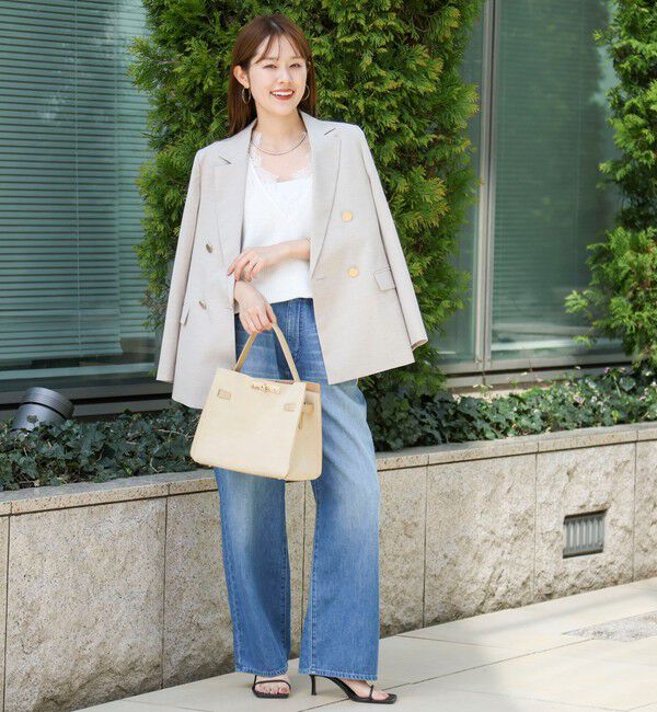 NOLLEY'S「ウォッシャブル麻調スラブWジャケット」|テーラードジャケット|