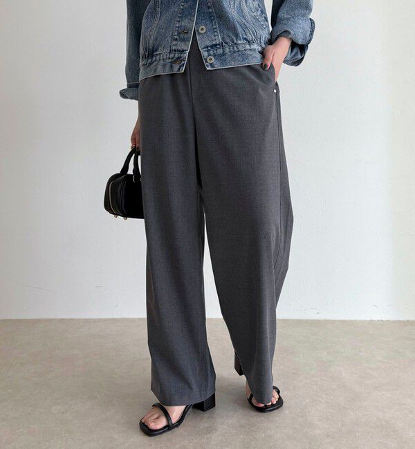 fredy emue「TRイージーセミワイドパンツ」|チノ|