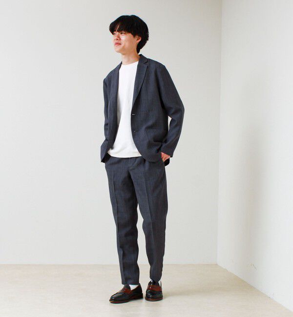 GLOSTER「【セットアップ対応】リネンライクキャンバスジャケット」|テーラードジャケット|