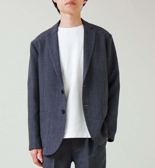 GLOSTER「【セットアップ対応】リネンライクキャンバスジャケット」|テーラードジャケット|