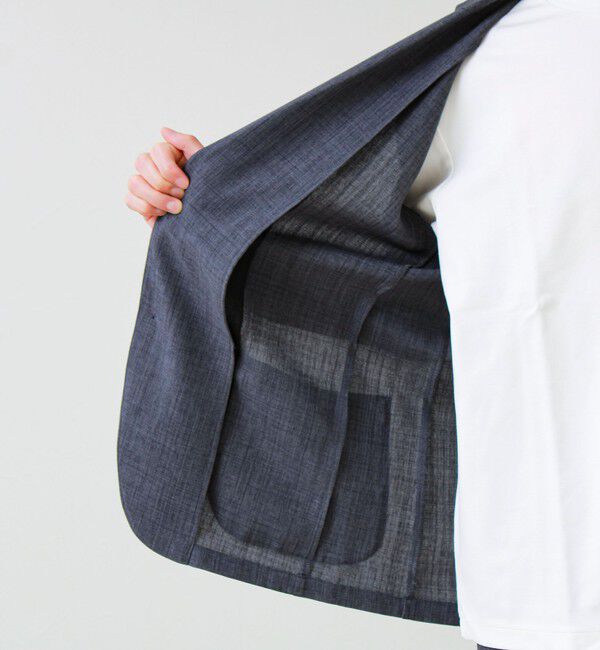 GLOSTER「【セットアップ対応】リネンライクキャンバスジャケット」|テーラードジャケット|