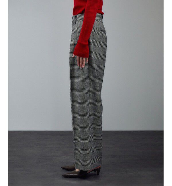 SALON adam et rope'「ウールタックワイドパンツ / セットアップ対応」|スラックス|