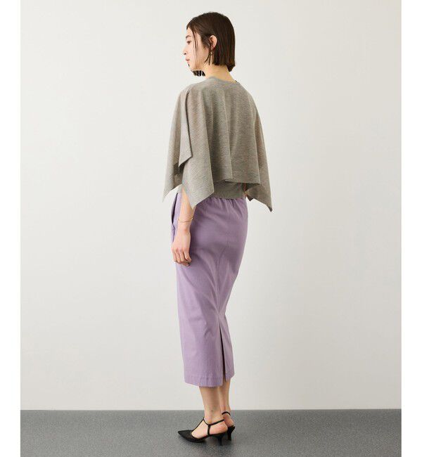 ROPE「LEVITA レイヤードニットプルーオーバー(ケープ&times;タンクトップ)/接触冷感・イージーケア」|Tシャツ・カットソー|