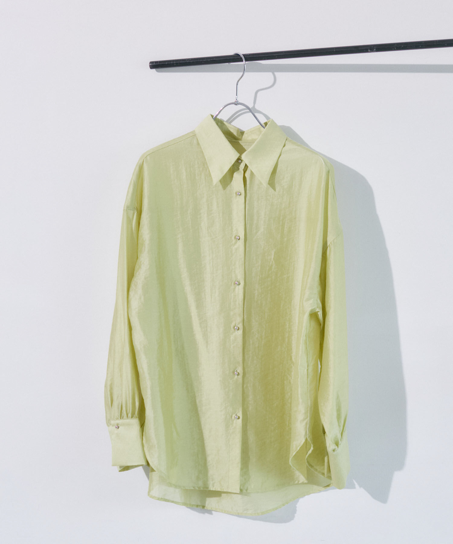 VIS「メタル釦シンプルシアーシャツ」|シャツ・ブラウス|