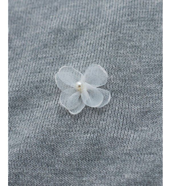 VIS「フラワーモチーフニットベスト」|ベスト・ジレ|