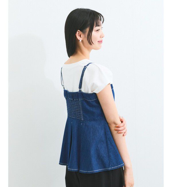 VIS「ライトオンスデニムビスチェ」|キャミソール|