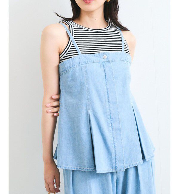 VIS「ライトオンスデニムビスチェ」|キャミソール|