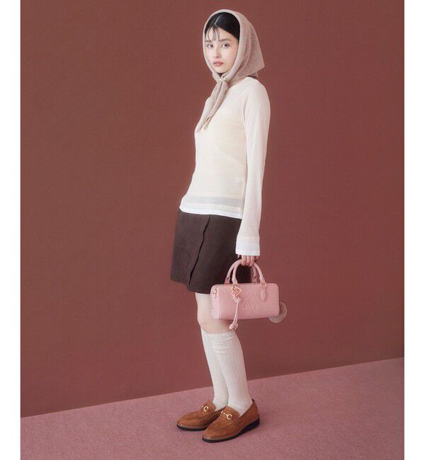 VIS「ロゴスエードミニボストンバッグ/2WAY」|ボストンバッグ|