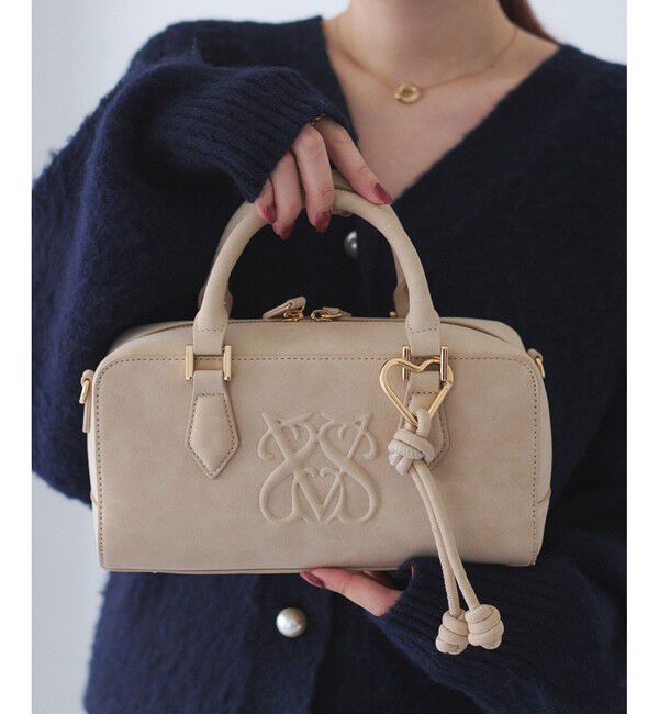 VIS「ロゴスエードミニボストンバッグ/2WAY」|ボストンバッグ|