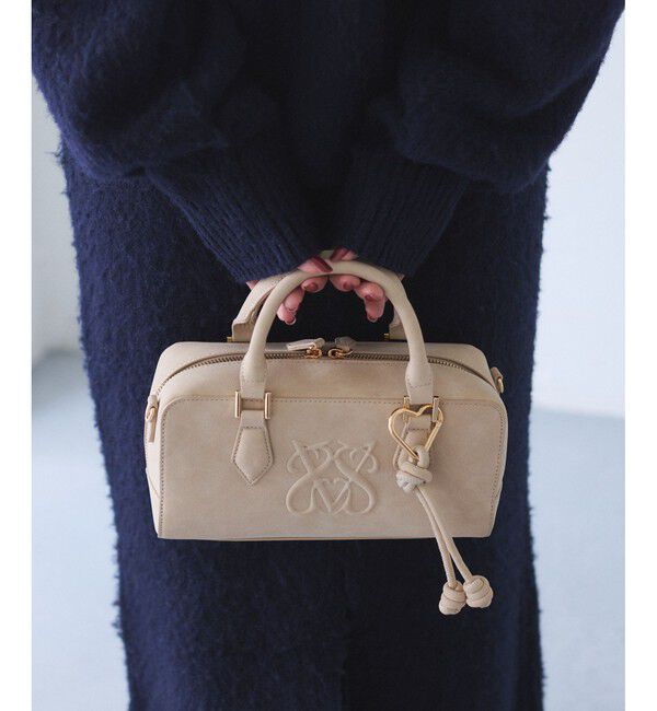 VIS「ロゴスエードミニボストンバッグ/2WAY」|ボストンバッグ|