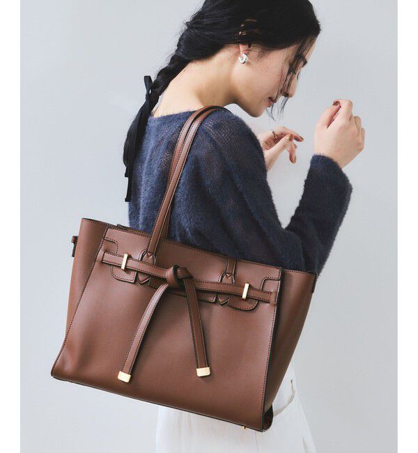 VIS「WEB限定追加【A4収納】フラップタイトートバッグ」|トートバッグ|