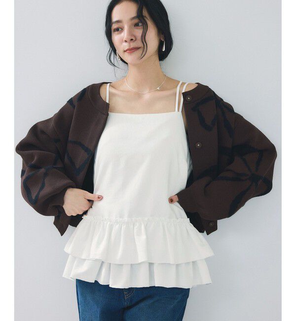 VIS「レイヤードティアードインナートップス」|キャミソール|