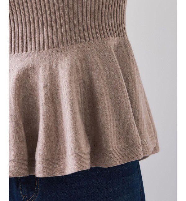 VIS「ペプラムニットドッキングプルオーバー」|ニット・セーター|