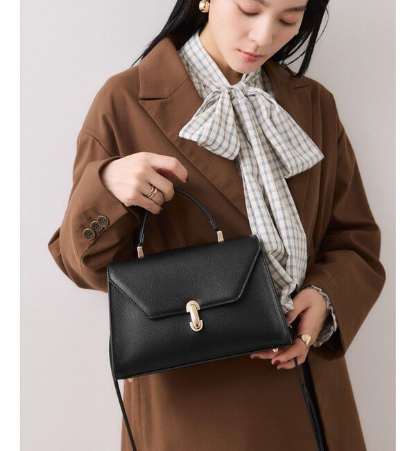 VIS「楕円金具ワンハンドルバッグ/2WAY」|ハンドバッグ|