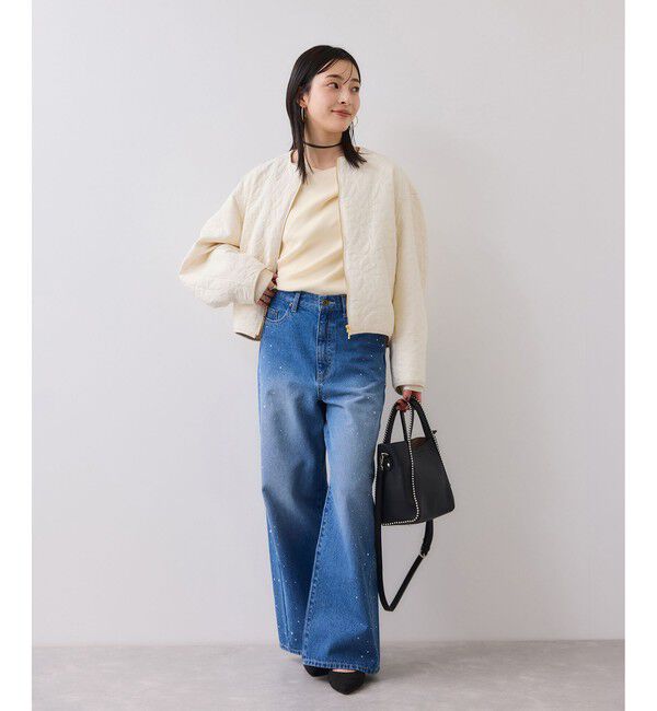 VIS「【美得】ドレープオフショルダーリブニット/イージーケア」|ニット・セーター|