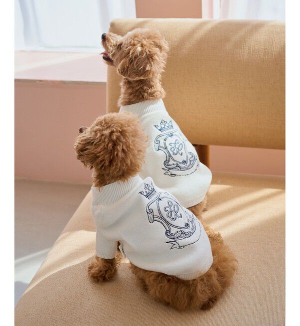 ROPE PICNIC PASSAGE「【DOG】スエットライク刺繍ニット/リンクコーデ」|その他|