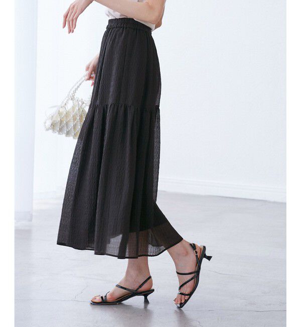 Rope&rsquo;Picnic「シアーティアードスカート」|スカート|