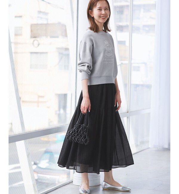 Rope&rsquo;Picnic「シアーティアードスカート」|スカート|