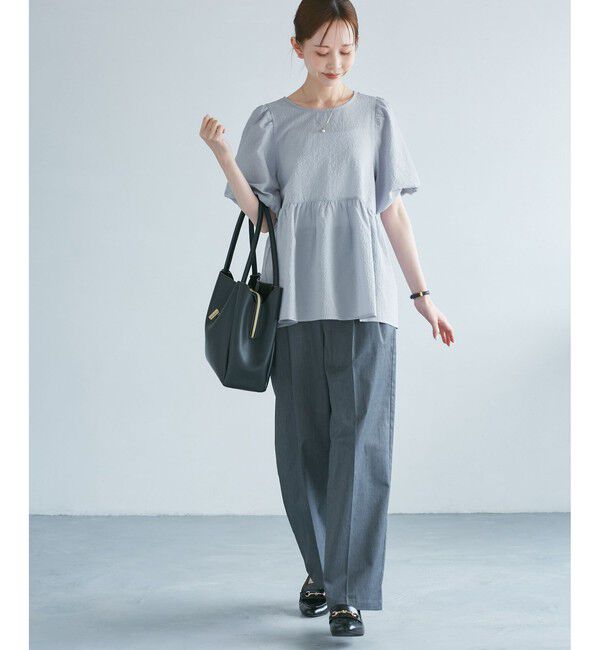 Rope&rsquo;Picnic「バルーンペプラムブラウス」|シャツ・ブラウス|