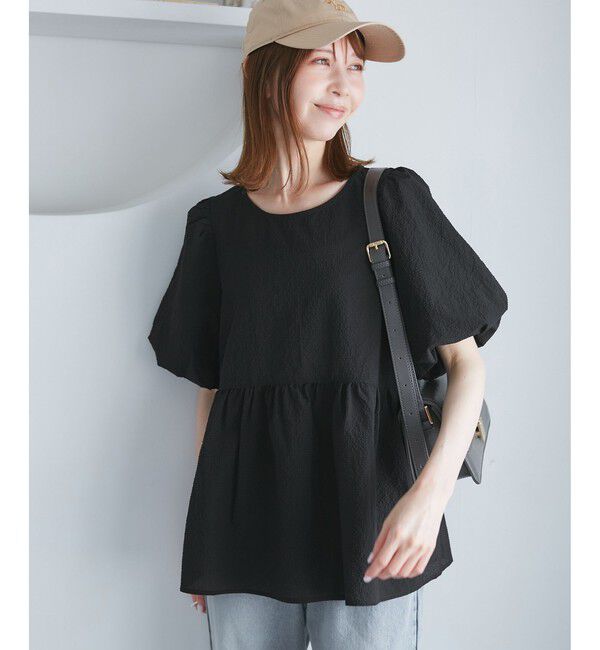 Rope&rsquo;Picnic「バルーンペプラムブラウス」|シャツ・ブラウス|