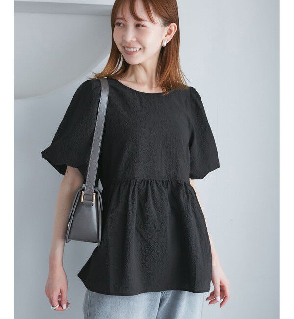 Rope&rsquo;Picnic「バルーンペプラムブラウス」|シャツ・ブラウス|