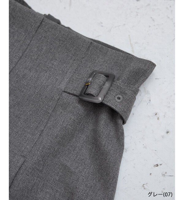 Rope&rsquo;Picnic「レディハンサムシリーズ ウールライクタックキルトスカート/セットアップ対応」|スカート|