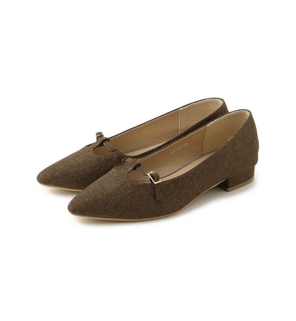 ROPE PICNIC PASSAGE「Tストラップフラットパンプス」|パンプス|