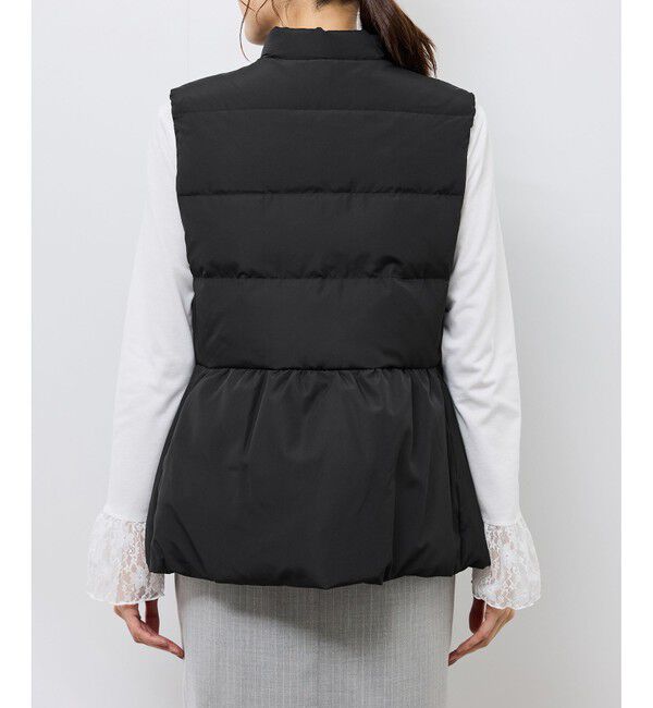 Rope&rsquo;Picnic「【GREEN DOWN/グリーンダウン】ペプラムダウンベスト」|ダウンベスト・ベスト|