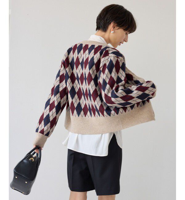 Rope&rsquo;Picnic「アーガイル柄アソートカーディガン」|カーディガン|
