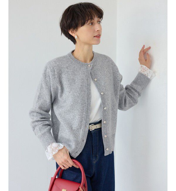 Rope&rsquo;Picnic「アーガイル柄アソートカーディガン」|カーディガン|グレー(07)